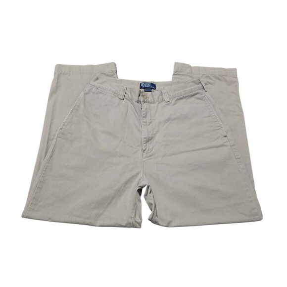 Polo Ralph Lauren Pants Mens 34x30 Vintage Philip Chino Khaki Casual - Picture 3 of 12